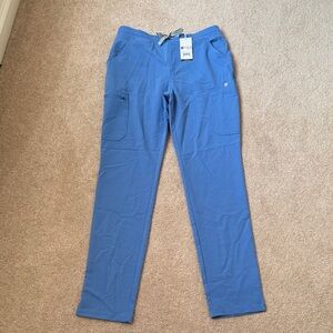 Figs - Women’s Ceil Blue Yola Skinny Small Tall Scrub Pants